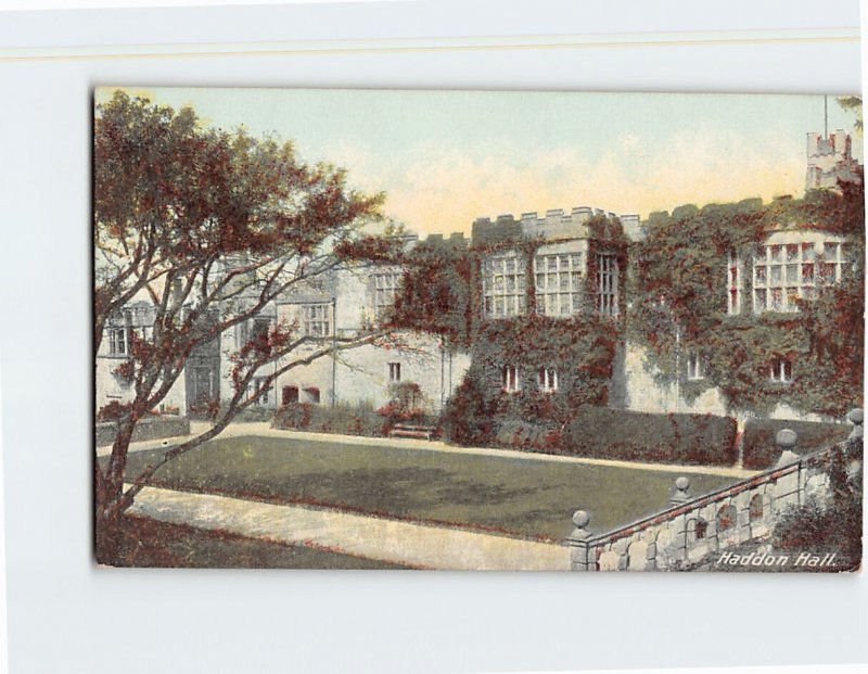 Postcard Haddon Hall, Bakewell, England
