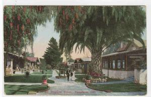 St Francis Court Pasadena California 1910c postcard