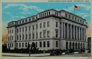 Scioto County Court House, Portsmouth, Ohio #2 Vintage Postcard P58