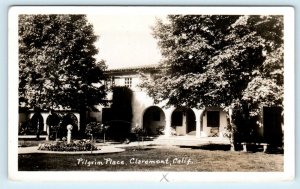 RPPC CLAREMONT, CA California ~ PILGRIM PLACE c1940s Postcard