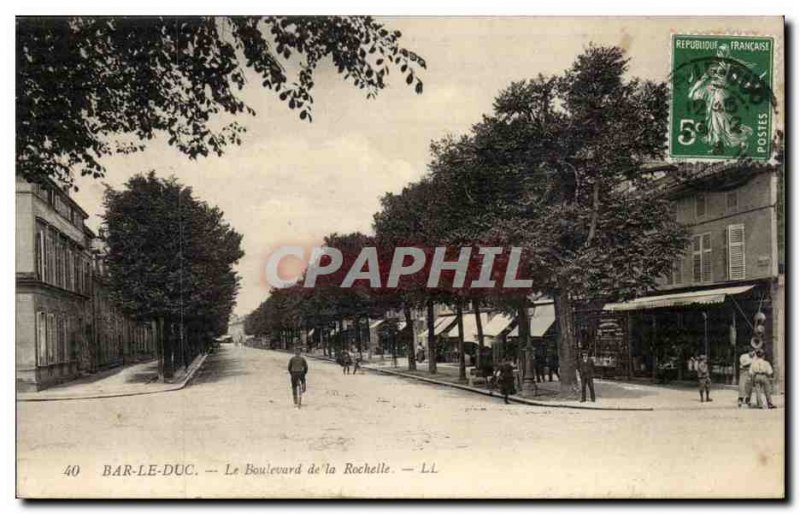 Bar le Duc - Boulevard de la Rochelle - Old Postcard