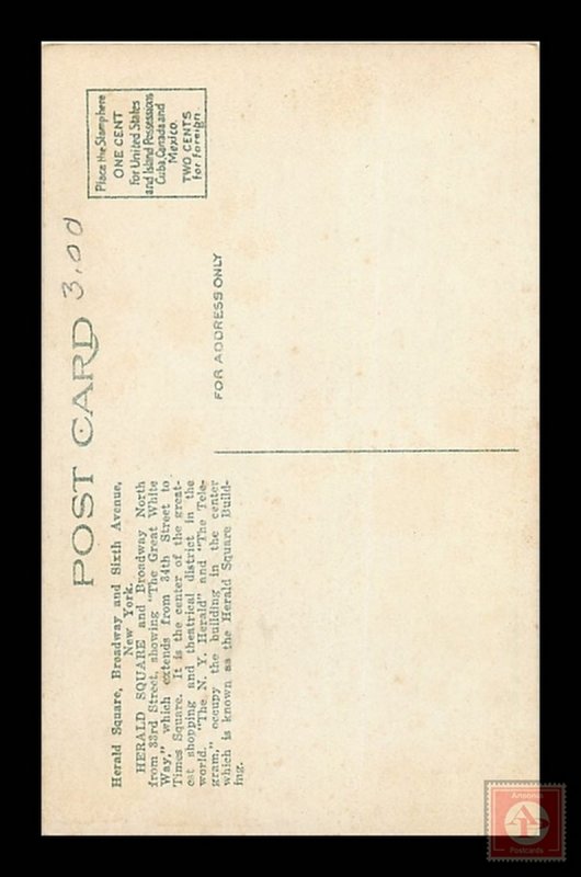 Busy Broadway and Herald Square, NYC  