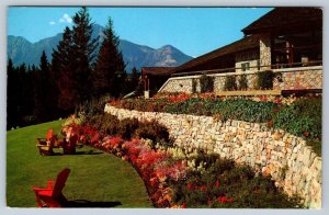 Terrace Gardens, Jasper Park Lodge, Alberta, Vintage Chrome Postcard