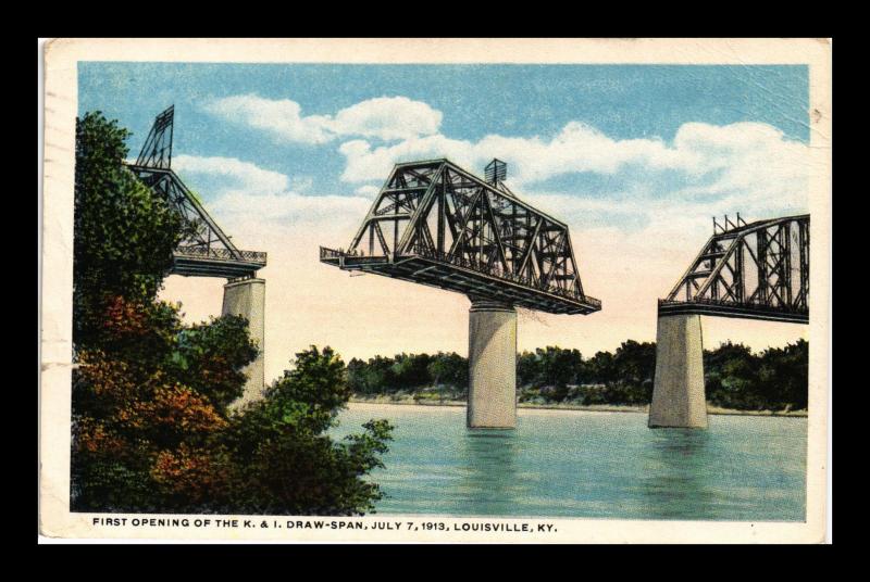 LOUISVILLE KENTUCKY DRAW SPAN BRIDGE FIRST OPENING