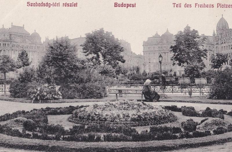 Budapest Hungary Szabadsdg Leri Reszlet Old Postcard