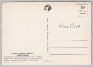 Juneau Alaska~Governor's Mansion~Continental Postcard