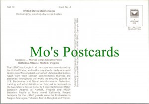 Military Postcard - Corporal, Marine Corps Security Force Ref.SW10231