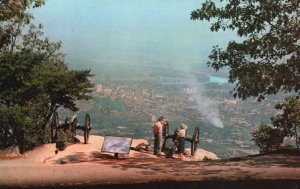 Vintage Postcard Panorama Of Chattanooga Tennessee From Point Park Lookout Mts.