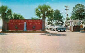 Postcard South Carolina Parris Island Military Base Depot 1950s  Dexter 22-12978