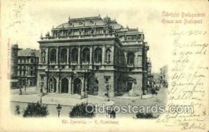 Kir. Operahaz Opera 1902 light crease with wear right bottom corner, other co...