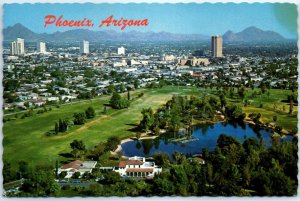 Postcard - A view of the North Central Highrise Office Buildings - Phoenix, AZ