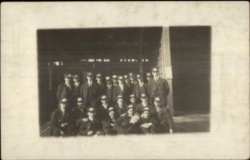 Chelsea MA Trolley Motormen Group Photo c1910 Real Photo Postcard