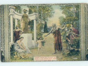 Divided-back POSTCARD OF PAINTING DISPLAYED AT COURTHOUSE Newark NJ AF0225