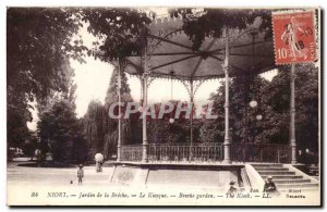 Niort Old Postcard Garden Breche kiosk