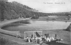 THE RESERVOIR DUNEDIN NEW ZEALAND POSTCARD (c. 1907)