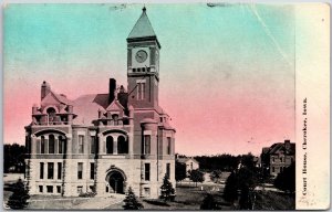 1912 Courthouse Cherokee Iowa IA Government Office Building Posted Postcard