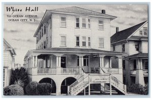 1910 White Hall Exterior View Building Ocean City New Jersey NJ Vintage Postcard