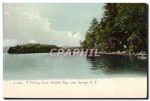 Old Postcard A Fishing Cove Kattskill Bay Lake George