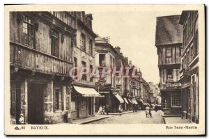 Postcard Old Bayeux Rue Saint Martin Hotel Luxembourg