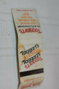 Taggart's The Driving School People Advertising Coupon 20 Strike Matchbook Cover