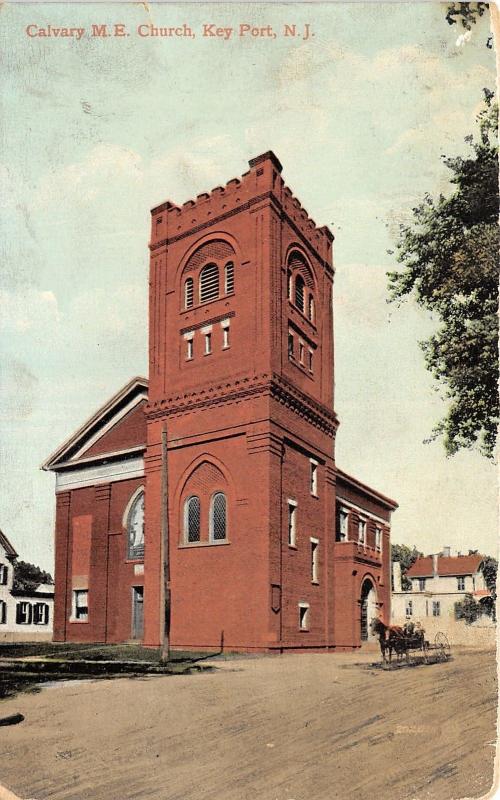 Key Port New Jersey~Calvary Methodist Episcopal Church~Man & Boy on Carriage~'10