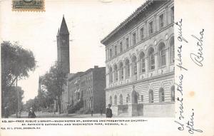 Newark NJ~Washington Street~2nd Presbyterian Church~St Patricks Cathedral~1906