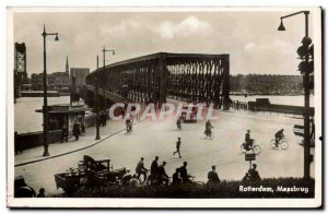 Old Postcard Netherlands Rotterdam Maasburg