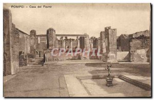 Old Postcard Pompei Casa del Fauno