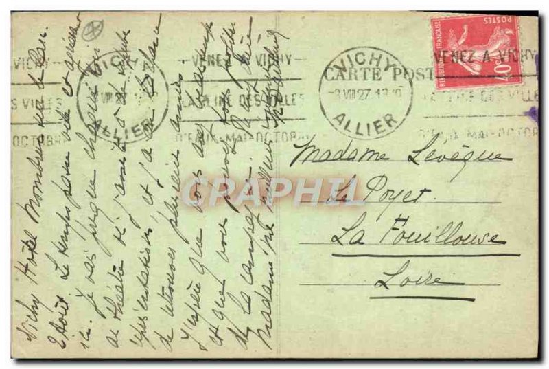 Old Postcard Vichy Golf