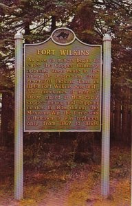 Michigan Copper Harbor Entrance Sign At Fort Williams State Park