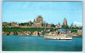 QUEBEC Waterfront Chateau Frontenac CANADA Postcard