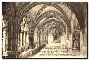 Postcard Abbey of St Wandrille The cloister