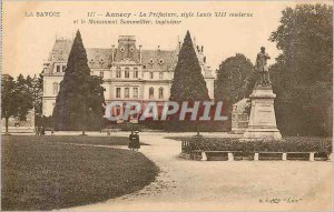 Old Postcard Annecy Prefecture modern style Louis XIII and the monument engin...