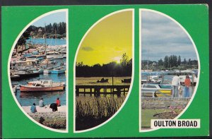 Suffolk Postcard - Views of Oulton Broad, Yachts and Pleasure Craft A2292
