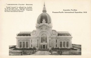 Postcard Argentine Pavilion PPIE 1915