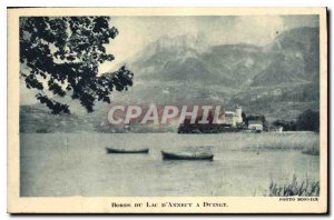 Old Postcard edges of Lake Annecy Duingt