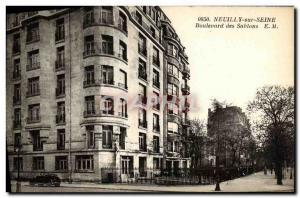 Old Postcard Neuilly sur Seine Boulevard Sablons