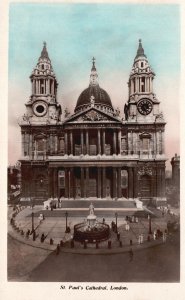 Vintage Postcard 1920's Saint Paul's Cathedral London UK