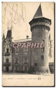 Old Postcard Busset The Chateau Facade interior