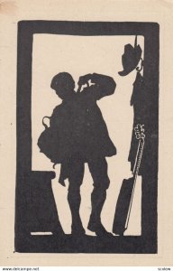 Silhouette ; Man undressing , 00-10s