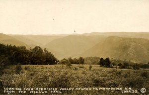 MA - Deerfield Valley from Mohawk Trail.   RPPC