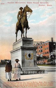 Hooker Monument at State House Grounds - Boston, Massachusetts MA  