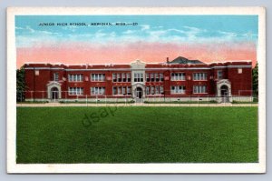 J91/ Meridian Mississippi Postcard c1940s Junior High School  74