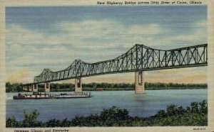 Highway Bridge across Ohio River - Cairo, Illinois IL