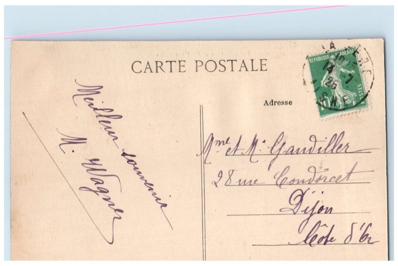 1925 Porte De Laon and Bridge Over The Oise La Fere Aisne France Postcard