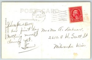 RPPC 1932 US Army 122nd Infantry Regiment  Camp McCoy Wisconsin  Postcard