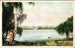 Postcard NATIVE INDIAN SCENE Palm Beach Florida FL AN0165