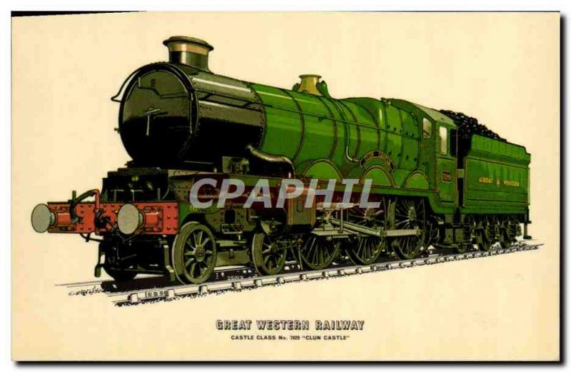 Postcard Modern Train Locomotive Great Western Railway