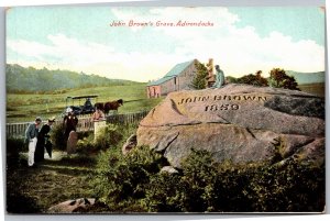 Postcard NY Adirondacks John Brown's Grave