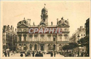 'Old Postcard Lyon Rhone L''Hotel de Ville'